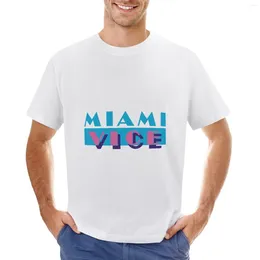 Polos pour hommes Miami Vice T-shirt Customs Concevez votre propre sweat T-shirts noirs pour hommes