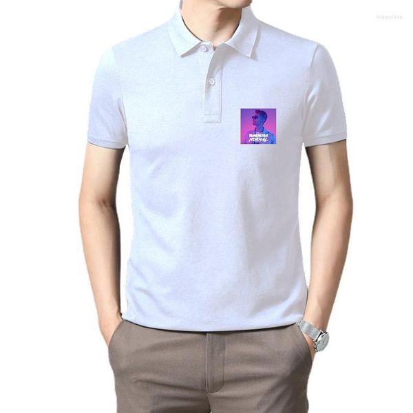 Polos para hombre Mok Saib Camiseta cómoda con estampado de dibujos animados Camisetas neutras informales de manga corta holgadas que combinan con todo