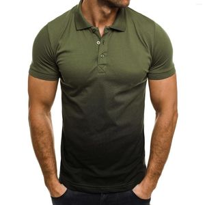 Polos pour hommes MRMT 2022 marque polos pour hommes décontracté revers 3D dégradé à manches courtes hommes hauts t-shirts pour homme homme polos