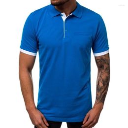 Polos para hombres MRMT 2024 Marca Polo simple con cuello a juego de color Solapa de manga corta Camiseta casual Camisetas