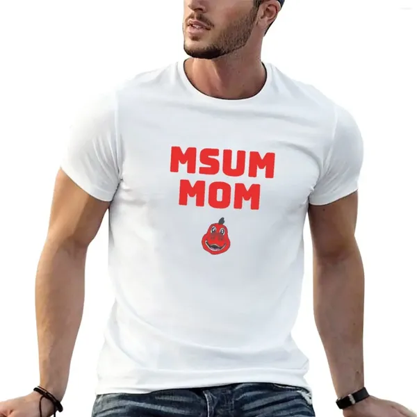 Camiseta de Polos MSUM MSUM Men Funnys Boys Animal Print White Mens Plain T Shirts