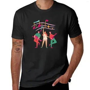 Polos -muziek voor heren.De gitaardansende mensen spelen t-shirt kawaii kleding blouse grafische heren workout shirts