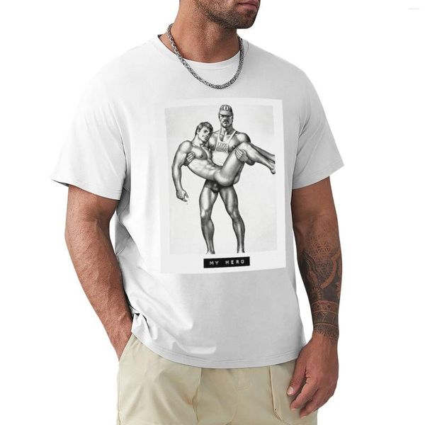 Polos pour hommes T-shirt My Hero (Tom Of Finland) Vêtements esthétiques T-shirts grande taille Pack pour hommes