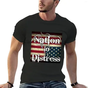 Men's Polos Nation in Disfur T-shirt Customs Design votre propre chemisier édition vintage vêtements pour hommes T-shirts graphiques pack