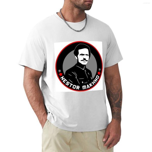 Polos para hombre, camiseta de Nestor Makhno, camiseta gráfica, camisetas de verano para fanáticos de los deportes, camisetas grandes y altas para hombre