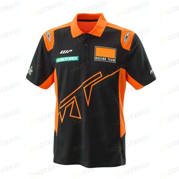 Polos pour hommes Nouveau 2024 F1 Moto Racing Factory Team Summer Polo à manches courtes pour hommes Maillot de cyclisme Séchage rapide Polo respirant décontracté