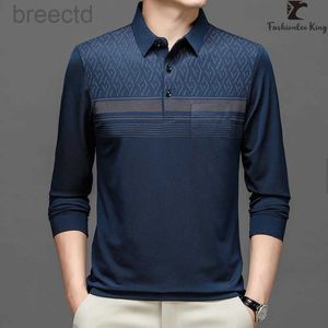 Polo's voor heren Nieuwe mode-mouwen Casual poloshirts Button-down kraag T-shirt Kleding ldd240312