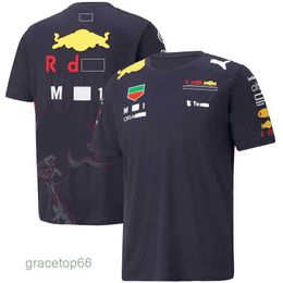 Polos pour hommes Nouveau Rebull F1 T-shirt Vêtements Fans de Formule 1 Fans de sports extrêmes Respirant F1 Vêtements Haut surdimensionné à manches courtes personnalisable Unsp