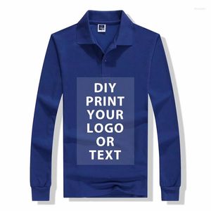 Polos pour hommes Polos en coton pour hommes personnalisés à la demande Custom Printing Brand Design Your Own Polosports Unisex Tops Texte imprimé