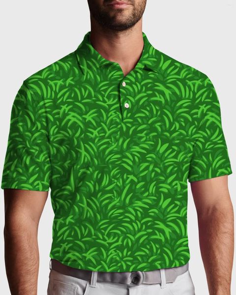 Polos pour hommes On The Green Polo T-Shirts Art Print Trending Shirt Summer Short-Sleeve Custom Clothing