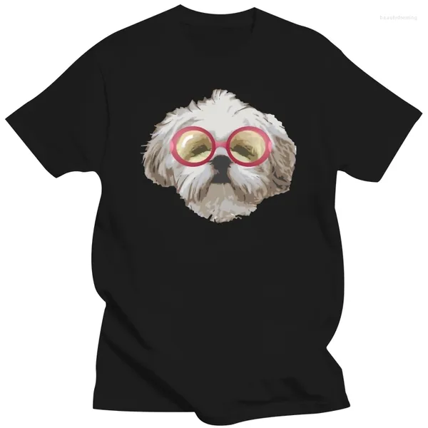 Polos pour hommes en ligne Kawaii Shitzu Dog T-shirt Hommes Mignon Shih Tzu T-shirt Mâle Belle Shihtzu En Vente Lovers Group Team Tee