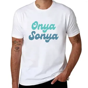 Polos pour hommes Onya Sonya T-shirt blancs Anime vêtements chemises graphiques t-shirts séchage rapide hommes T-shirt