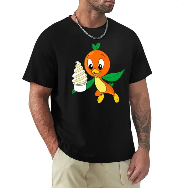 Polos de hombre naranja Bird de pájaro Dole Whip Camiseta de secado rápido Ropa de verano Tops Mombres de camisetas gráficas