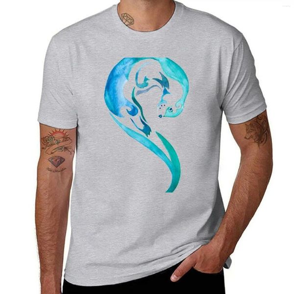 Polos para hombres Otterly Adorable camiseta Anime Ropa de ropa estética Aduanas Diseño de sus propias camisetas para hombres de secado rápido