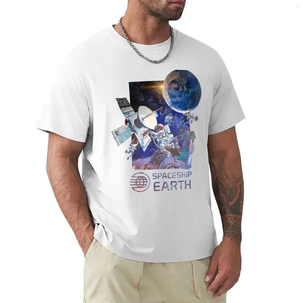 Polos masculinos Nossa nave espacial Terra camiseta manga curta camiseta gráfica camisetas roupas de verão para homens pacote