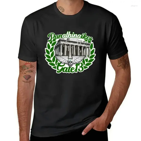 Polos pour hommes Panathinaikos Gate 13 T-shirt Boys Blancs Hippie Vêtements esthétique Vêtements Sweet Shirts Men