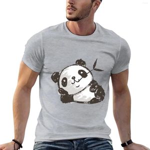 Polos pour hommes Panda qui est relaxant T-Shirt Kawaii vêtements Sweat édition t-shirts pour hommes
