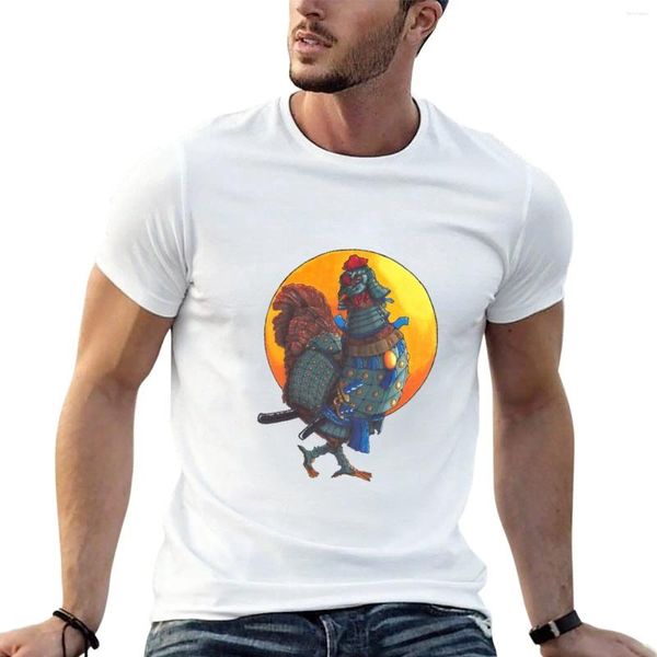 Polos pour hommes Panko Samurai Poulet T-shirt Sports Fan T-shirts Oversize T-Shirts Shirt Shirt Mens Graphic Fund