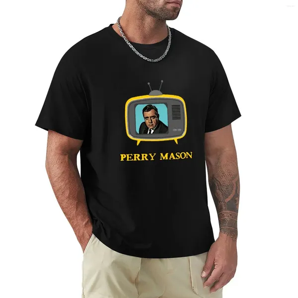 Polos pour hommes Perry Mason Tv Avocat Vintage T-shirt Vêtements esthétiques Sweat-shirts Chemise Imprimé animal pour garçons Plain T Hommes