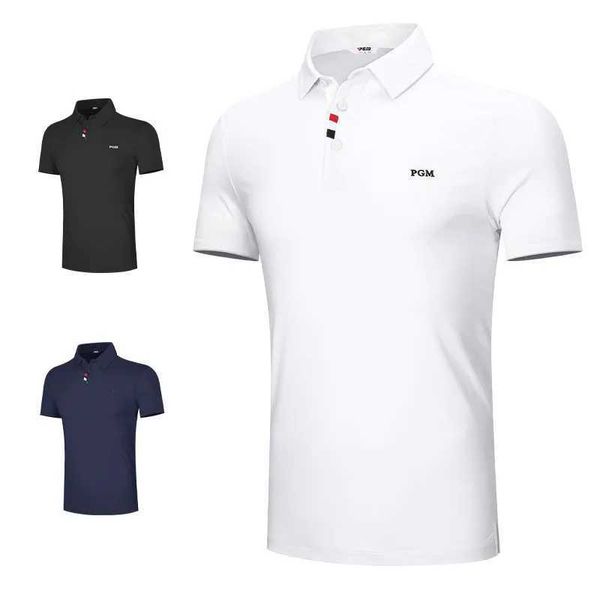 Polos pour hommes pgm hommes courts slve t-shirts de vêtements d'été Match Ball Suit Mens Polo Breathable YF441 Wholesale Y240506