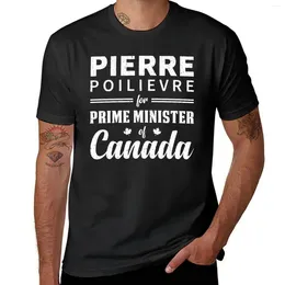 Les polos masculins Pierre Poilievre pour le chef du Parti conservateur et Premier ministre du Canada T-shirt en détresse