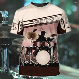Polos pour hommes PL Star Universe Chemise imprimée en 3D Nom personnalisé Musique Amour Summer Streetwear Tops T-shirt à manches courtes Série simple