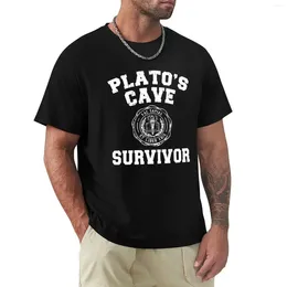 Heren Polos Platos Cave Gift - Plato Griekse filosofie geschenken met citaat voor mannen en damesplatos sh t -shirt