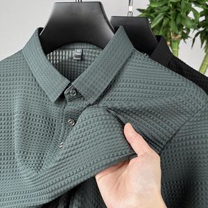 Polos masculins plus taille 7xl Polo d'été de luxe à manches courtes à manches solides