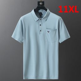 Polos pour hommes grande taille hommes Polo 10XL 11XL été polos décontracté hauts à la mode hommes chemise grande taille 10XL 11XL 230717