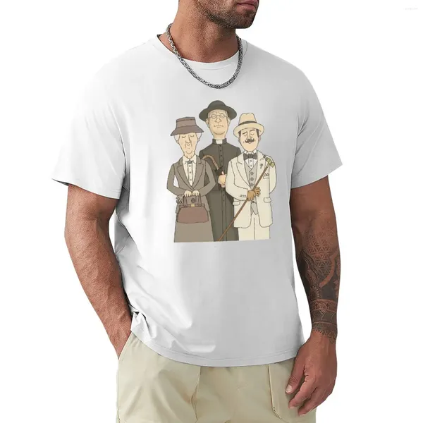 Polos pour hommes Poirot Marple et Père Brown T-shirt surdimensionné T-shirts Sweat-shirt personnalisé Hommes