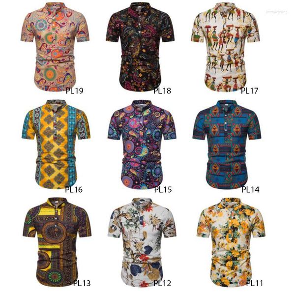 Polos para hombre, camisa Polo para hombre, camisas de manga corta con cuello estilo hawaiano, camisas de Hip Hop, blusa, ropa 2023