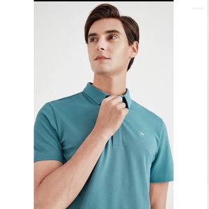 Polos pour hommes Polo couleur Pure manches courtes affaires décontracté officiel loisirs revers ample jeune et homme d'âge moyen