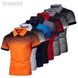 Polos pour hommes Polo à manches courtes Polo imprimé Polo nouveaux vêtements été Streetwear décontracté mode ldd240312