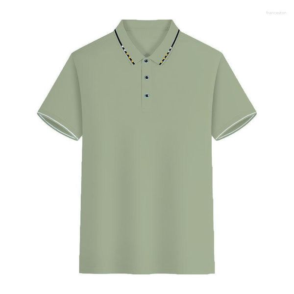 Polos pour hommes Polo T-shirt à manches courtes été culturel discret et confortable