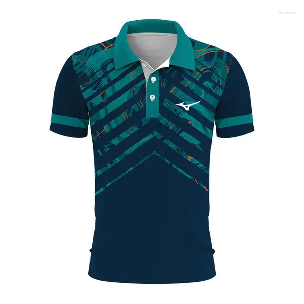 Polos pour hommes Polo femme Tennis de Table séchage rapide T-shirt à manches courtes garçon course Badminton haut hommes t-shirts hommes T-shirt