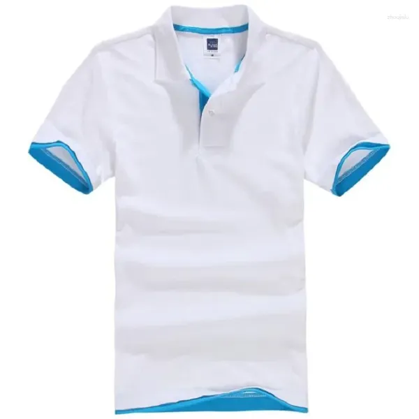 Polos pour hommes Polos coton été à manches courtes marques hommes Camisa Masculina haut blouse