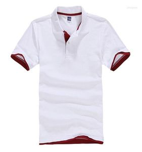 Polos pour hommes Polos Heren Shirt Voor Mannen Solid Katoen Korte Mouwen Kleding Golftennis Ons Maat