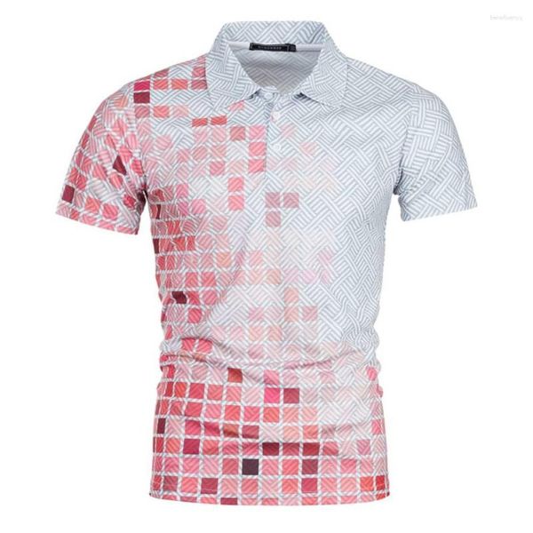 Polos de los hombres Camisas de polo Solapa para hombre Camiseta de manga corta Camisetas de motocicleta Golftennis Jersey Impresión 3D Camisetas masculinas Chico joven Streetwear S-6XL