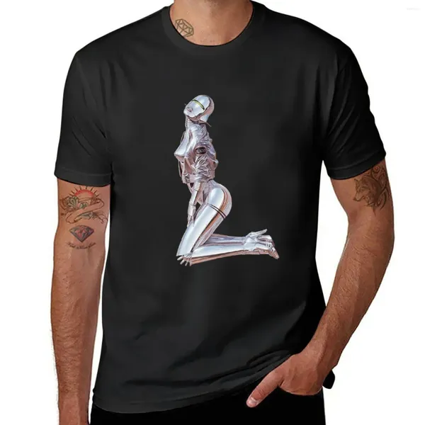 Polos pour hommes Pose Robot T-shirt Sweat-shirts Homme Vêtements Kawaii T Hommes