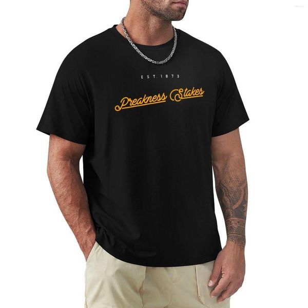 Polos pour hommes Preakness Stakes Est. 1873 Design For Horse Racing Lover T-Shirt Edition T-shirt Homme Chemises Pack