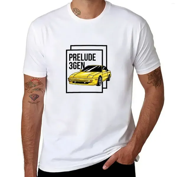 Polos para hombres prelude 3gen estampado camiseta japonesa para automóvil camisetas lisas aduanas ropa para hombre