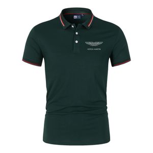 Polos pour hommes Premium à manches courtes Aston Martin Polo pour hommes Col polo Mode d'été T-shirt décontracté Vêtements de luxe pour hommes 230617