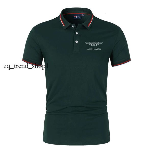 Polos masculine Prime courte à manches courtes Aston Martin Polo Men's Polo Collar Summer Fashion Casual T-shirt Luxury Men's Wear 14