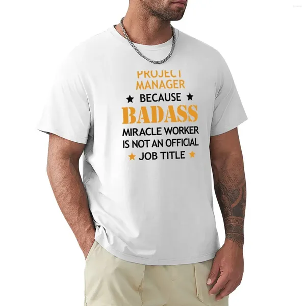 Polos pour hommes chef de projet Badass anniversaire drôle noël Cool cadeau T-Shirt fan de sport T-shirts chemises T-shirts graphiques T hommes