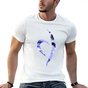 Polos para hombres Púrpura Marblada Neda Símbolo Camiseta Camiseta Camiseta corta TEE Ropa de anime