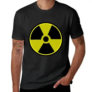 Polos pour hommes Signe de rayonnement Impressions de menace nucléaire Vêtements imprimés T-shirt Édition T-shirt Hommes Entraînement