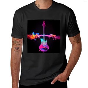 Polos pour hommes guitare radioactive sur les couleurs T-Shirt graphique T-Shirt vêtements esthétiques chemises pour hommes décontracté élégant