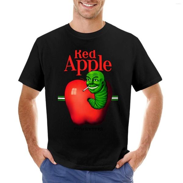 Polos pour hommes Red Apple Cigarettes T-shirt à manches courtes Tee Tops mignons Garçons T-shirts blancs Pack de t-shirts graphiques pour hommes