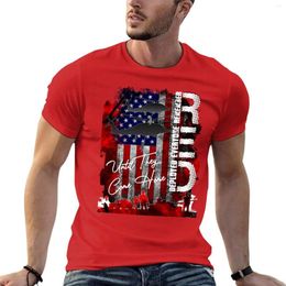 Polos masculine Red Vendredi Rappelez-vous que tout le monde a déployé un drapeau américain T-shirt vintage T-shirt Plain Animal Prinfor Boys Mens T-shirts
