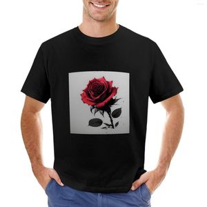 Polos pour hommes T-shirt rose rouge T-shirt drôle T-shirt à séchage rapide Vêtements esthétiques Chemises surdimensionnées pour hommes